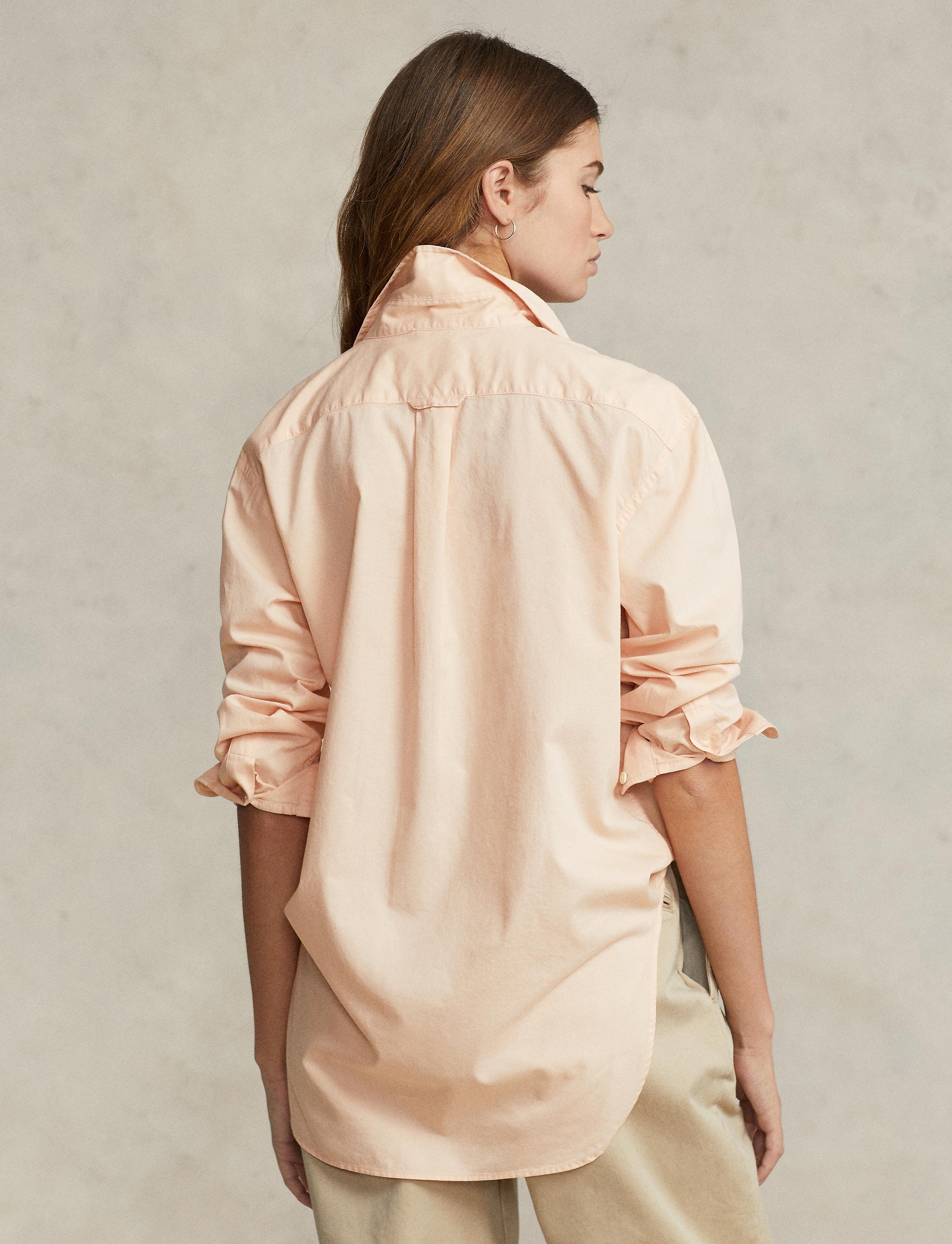 Chemise ample en sergé de coton - Rust