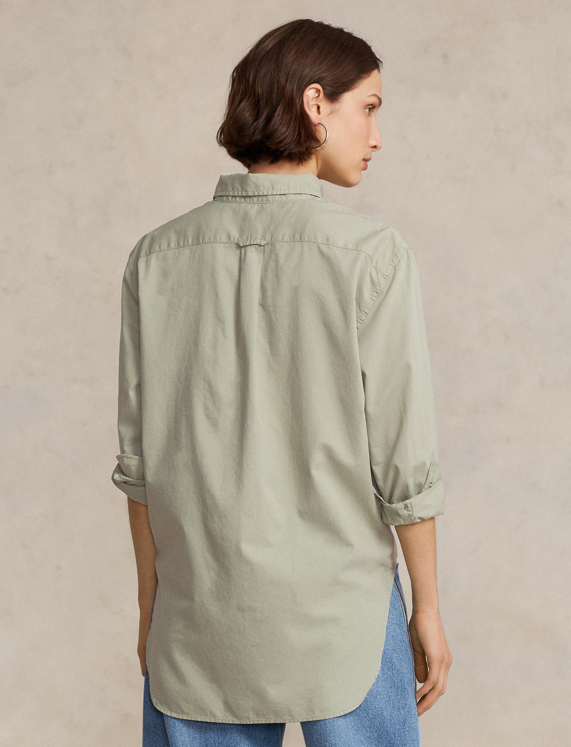 Chemise ample en sergé de coton - Greenstone