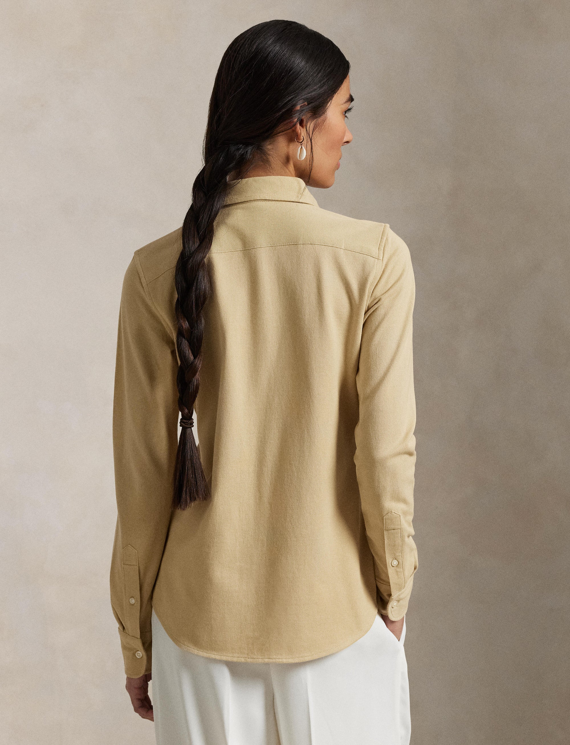 Chemise Oxford cintrée en coton - Polo Tan