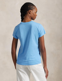 T-shirt logo en coton - Suffield Blue