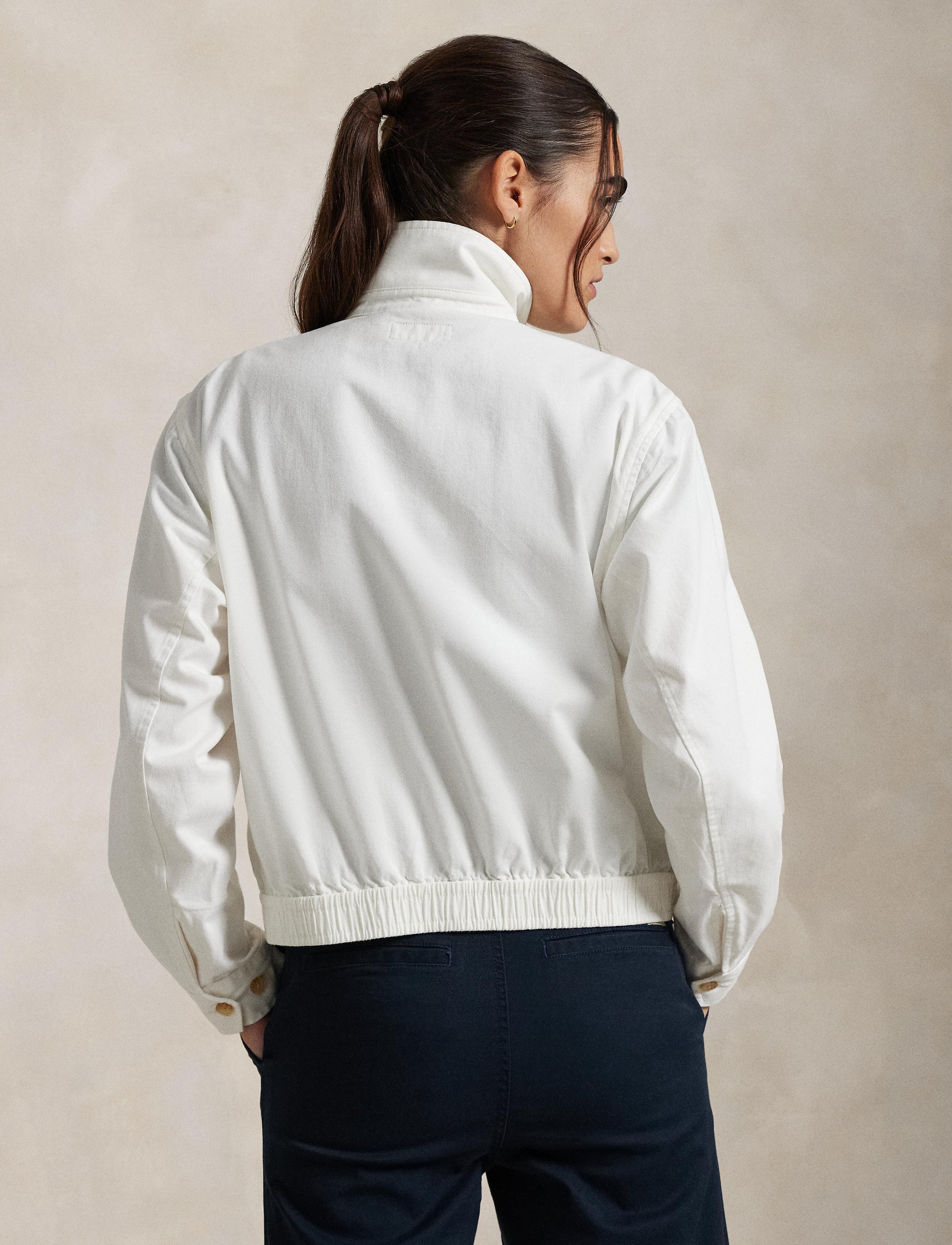 Veste en sergé de coton - Deckwash White