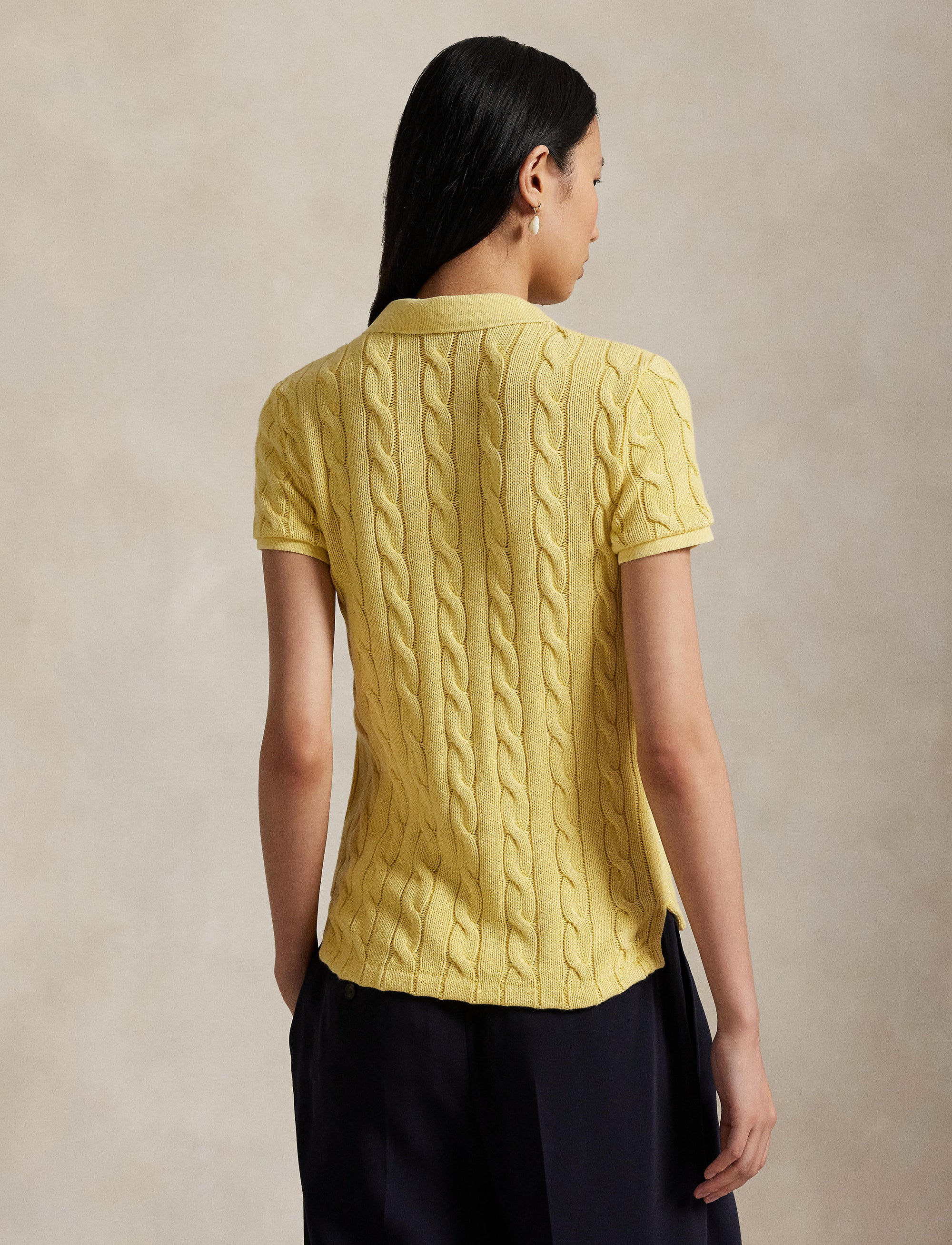 Twisted polo shirt - Fall Yellow