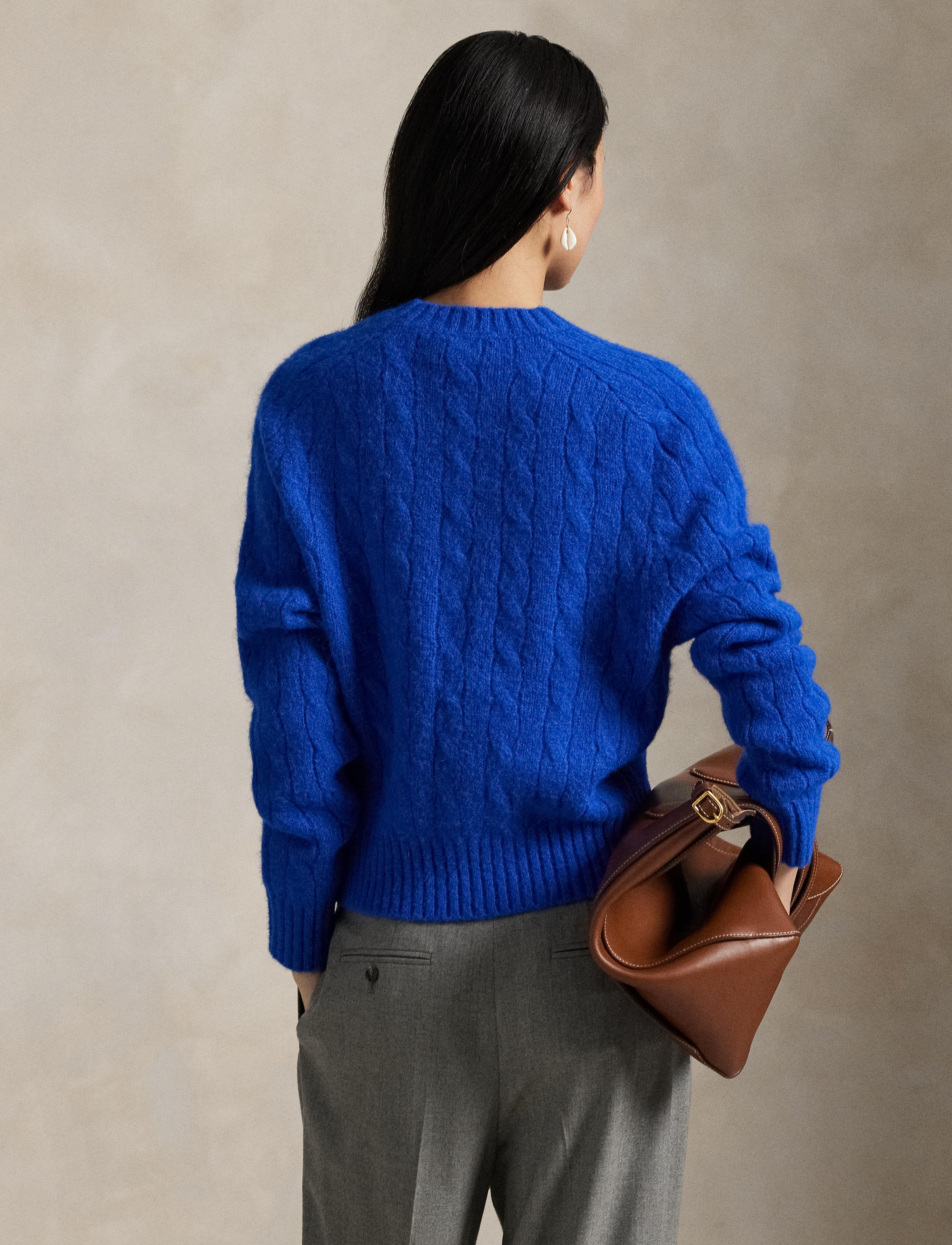 Wool turtleneck jumper - Pacific Royal