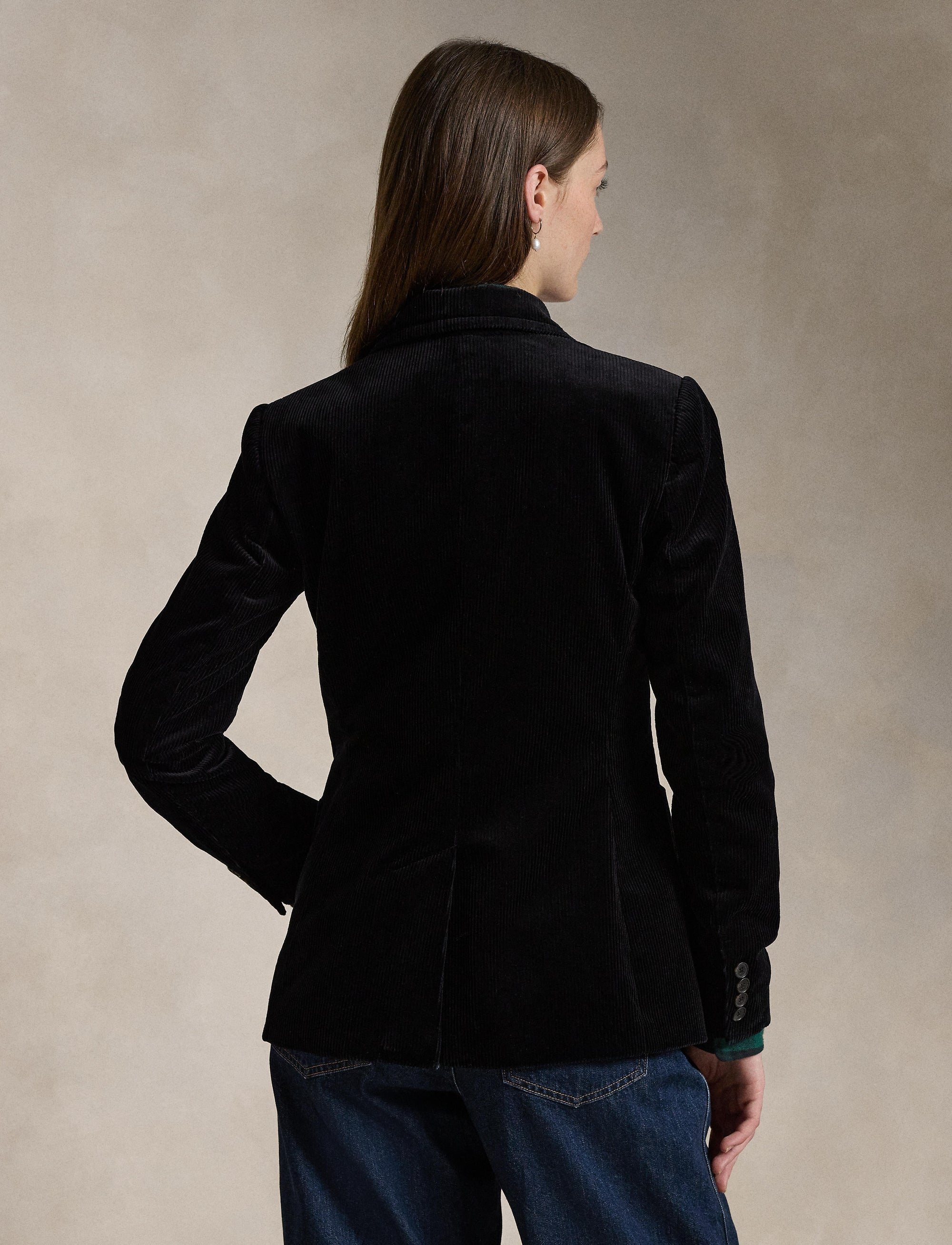 Blazer velours côtelé de coton - Polo Black
