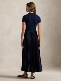 Polo dress with pullover top - Hunter Navy