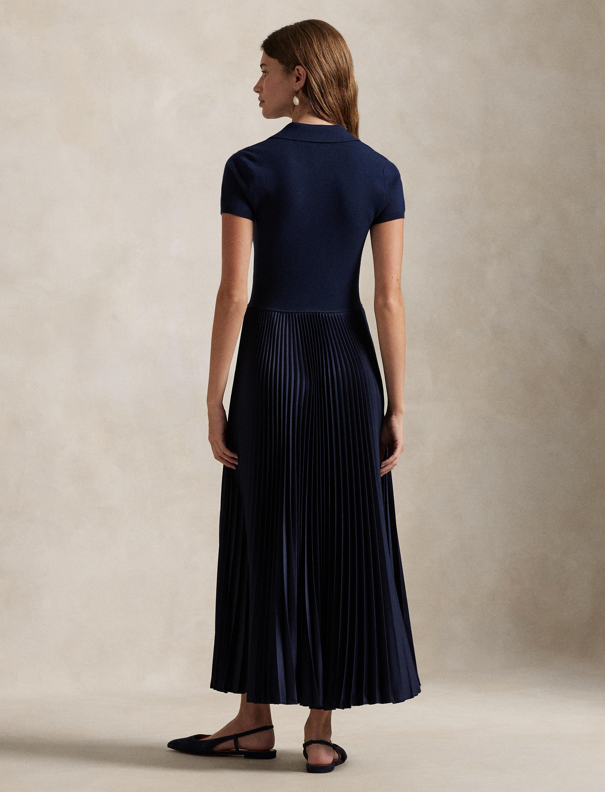 Polo dress with pullover top - Hunter Navy