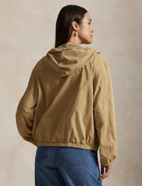 Twill hooded jacket - Cafe Tan