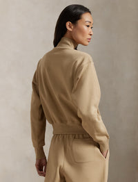Sweat à demi-zip - Vintage Khaki