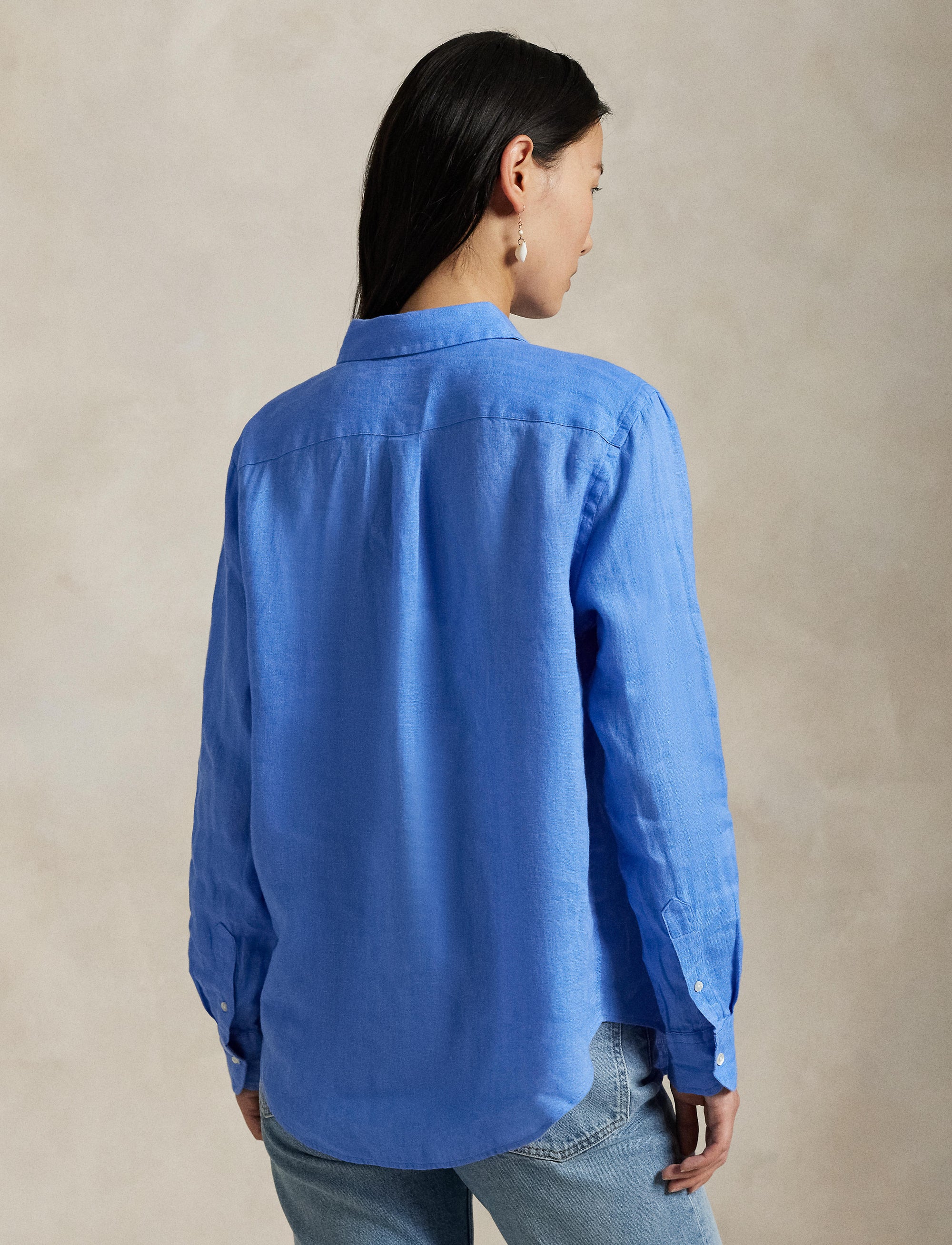 Classic linen shirt - Harbor Island Blue