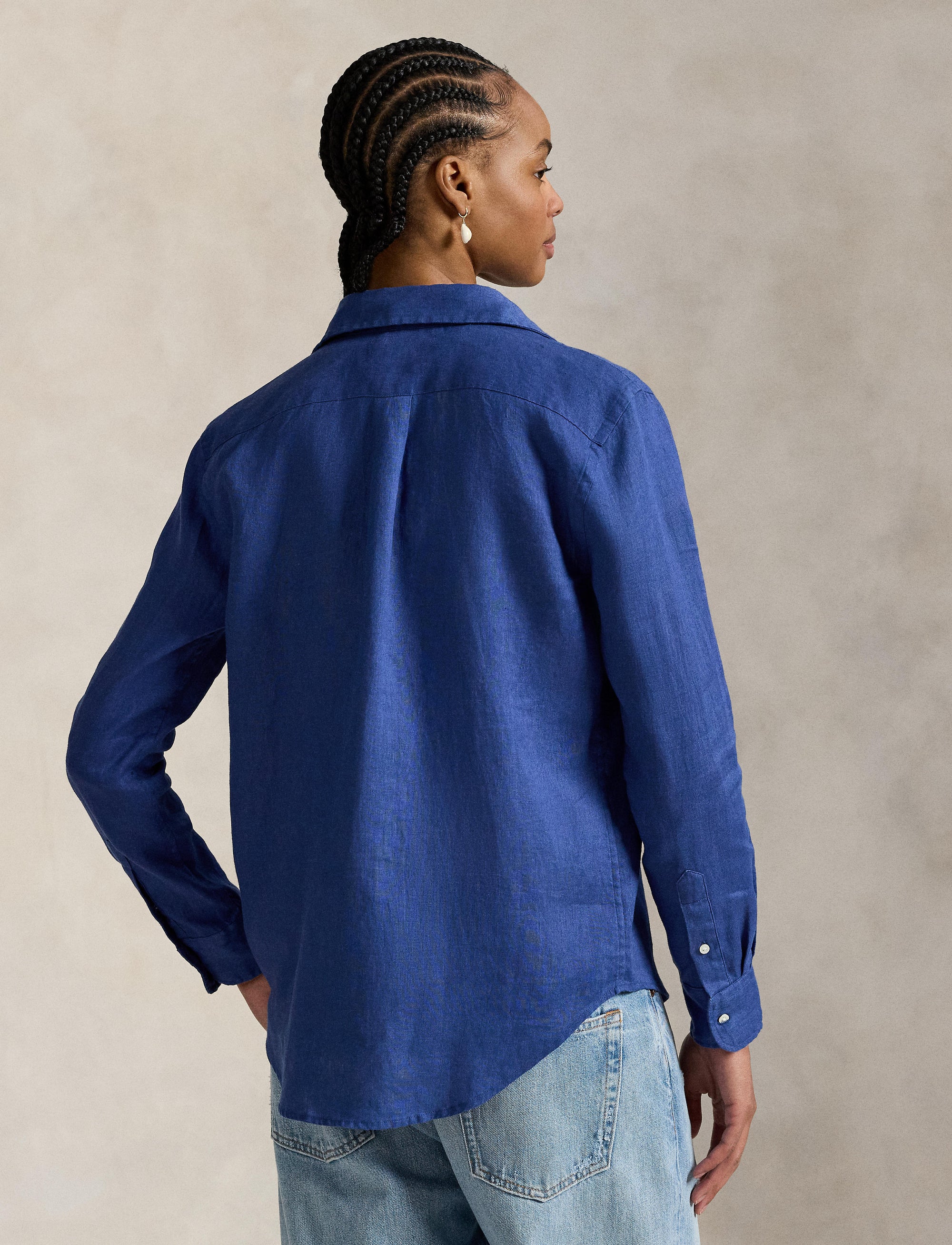 Chemise classique en lin - Gem Blue
