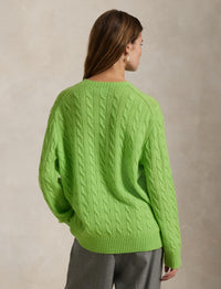 Pull ultra-léger en laine et cachemire mélangé - Apple Green