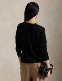 Wool round-neck jumper - Polo Black