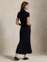 Robe polo torsadée  - Hunter Navy
