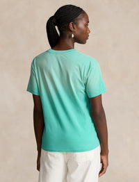 T-shirt  à logo en jersey de coton - Aqua Glass