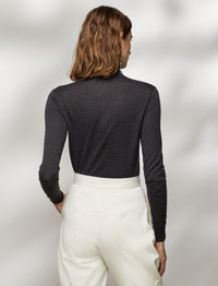 Pull à col roulé en cachemire - Dark Grey Melange