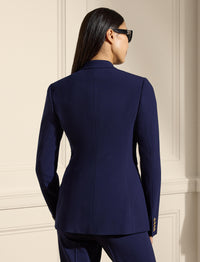 Veste Parker en crêpe de laine - Navy