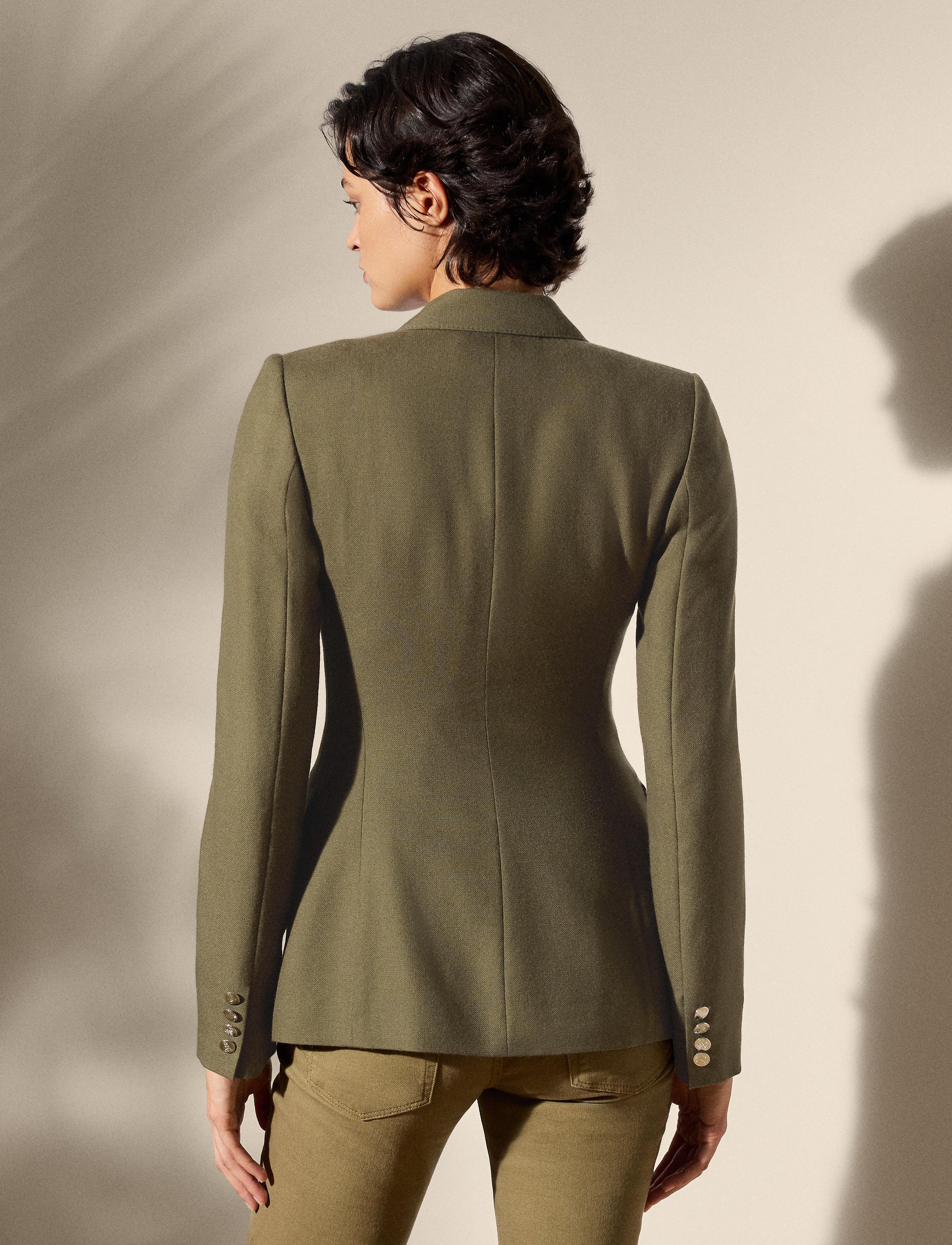 Veste Camden en cachemire - Icon Olive