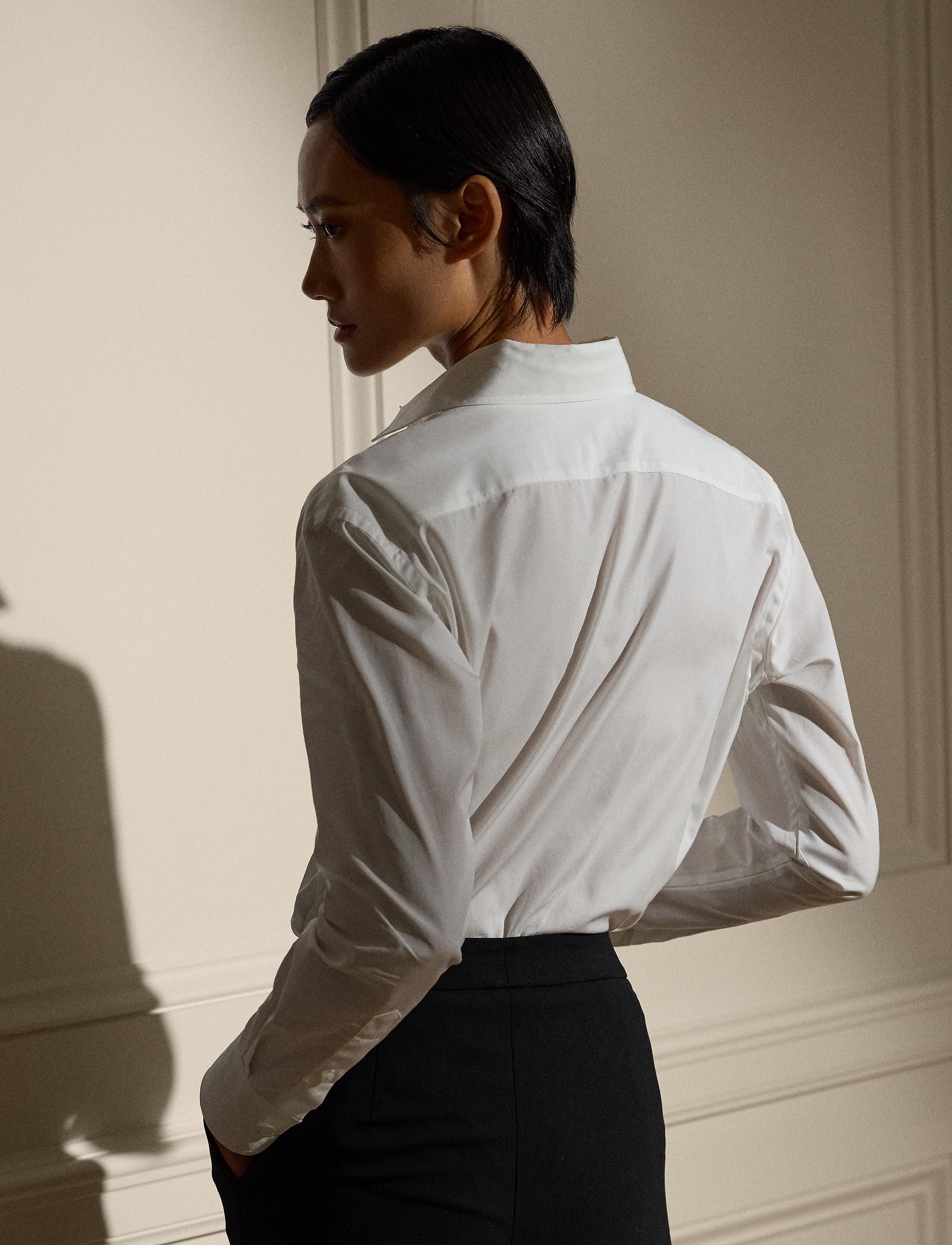 Chemise Capri décontractée en coton - White