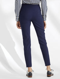 Pantacourt Annie en coton stretch - Lux Navy