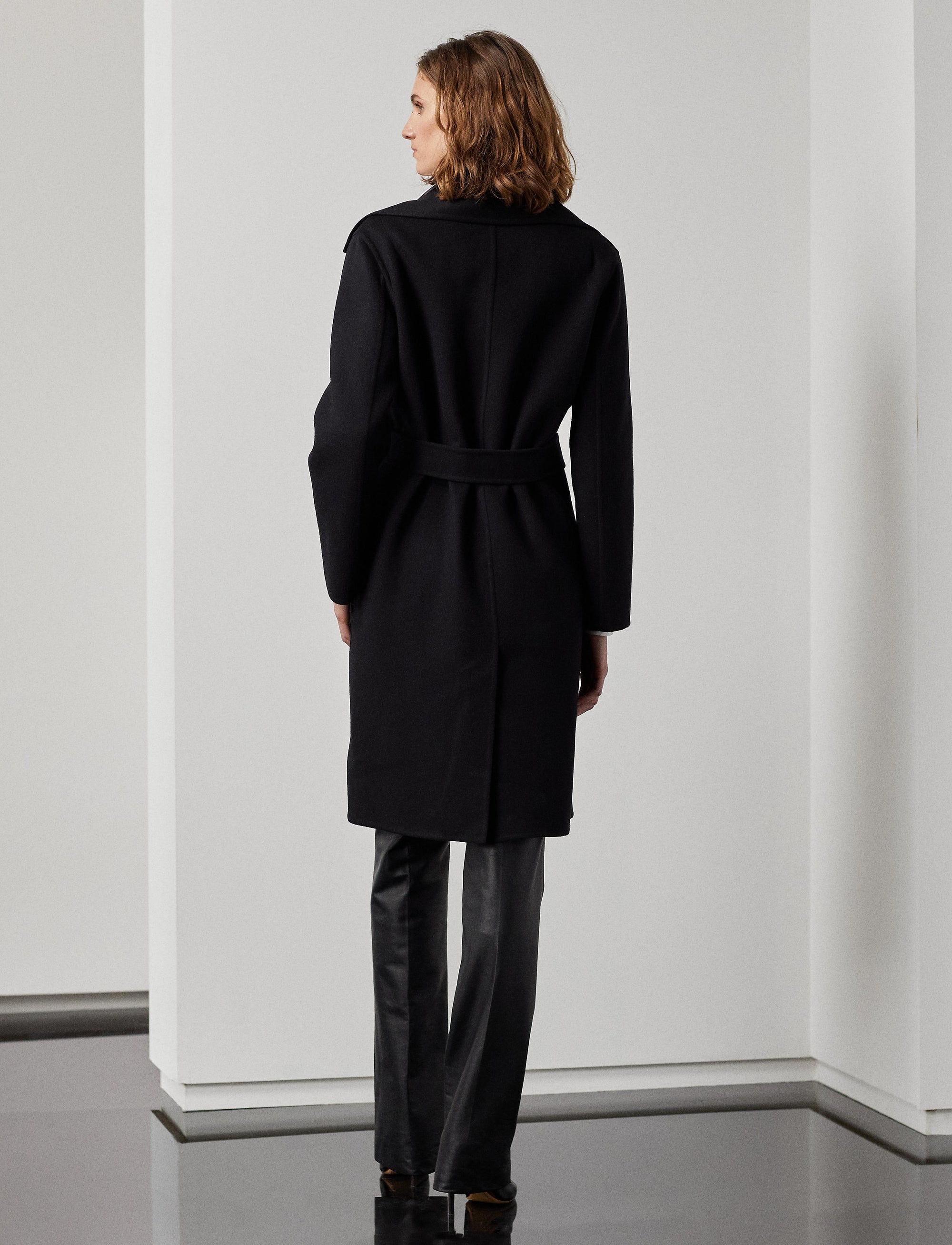 Manteau Cameo en laine et cachemire - Black