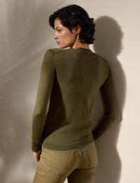 Pull col rond en cachemire - Moss