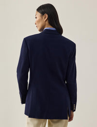 Veste Shelden en crêpe de laine - Lux Navy