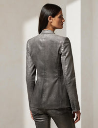 Veste Parker métallisée - Silver Chrome Foil