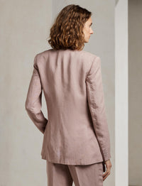 Odera jacket in mixed linen - Mauve
