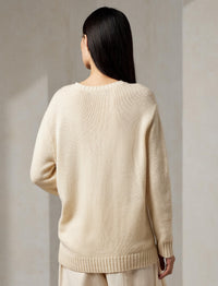 Ballet Polo Bear cashmere jumper - Butter
