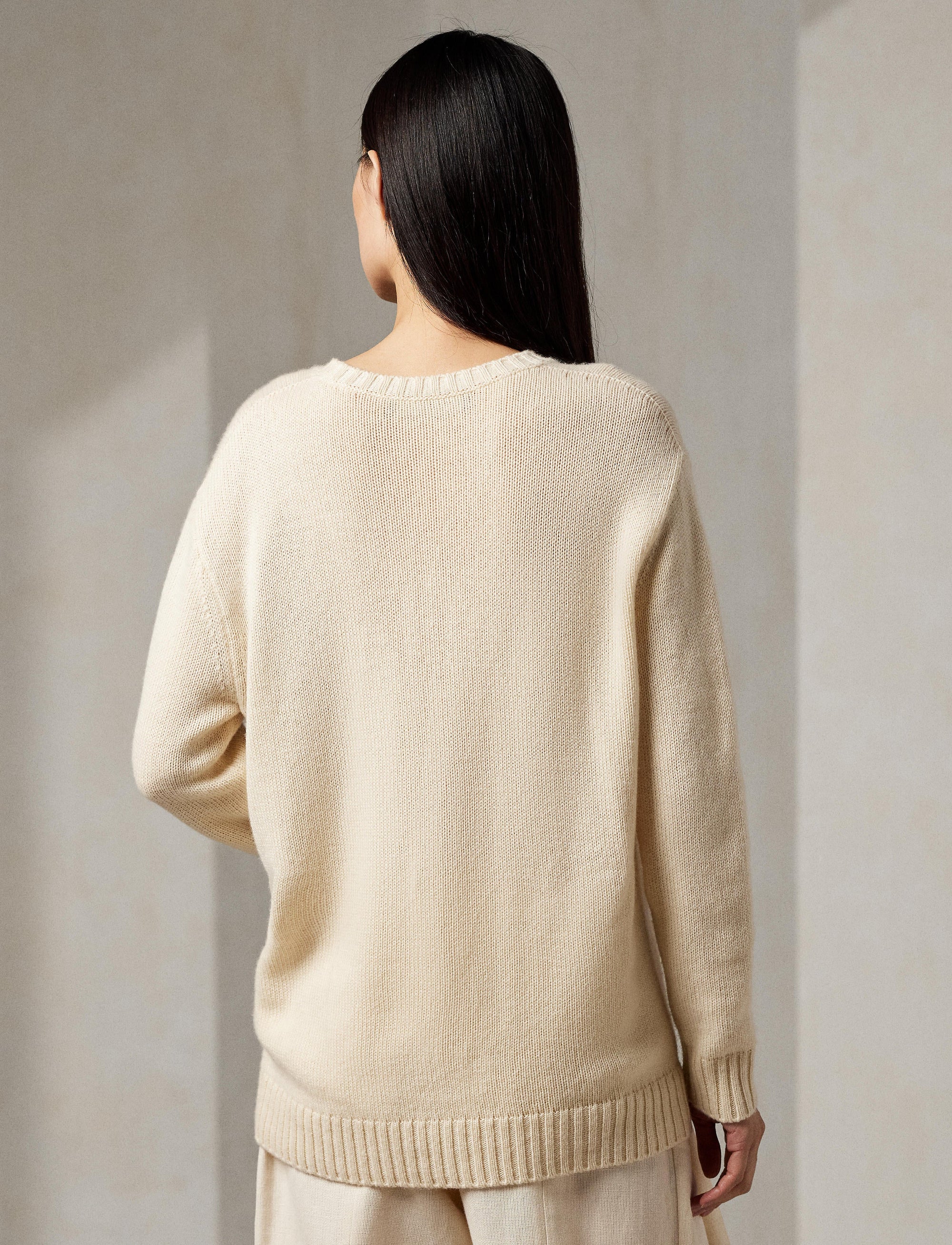 Ballet Polo Bear cashmere jumper - Butter