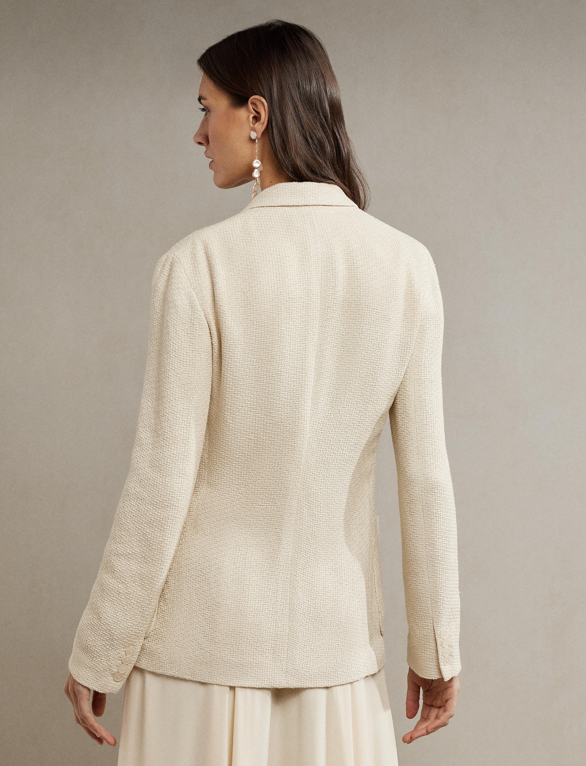 Hailey silk braided jacket - Butter