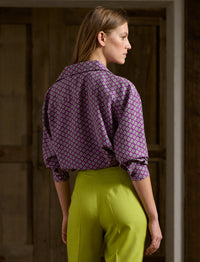 5 STOCK PURPLE BLOUSE