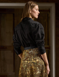 Chemise western Corrine en popeline - Black