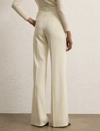 Pantalon Dean en gabardine de laine - Lux Cream