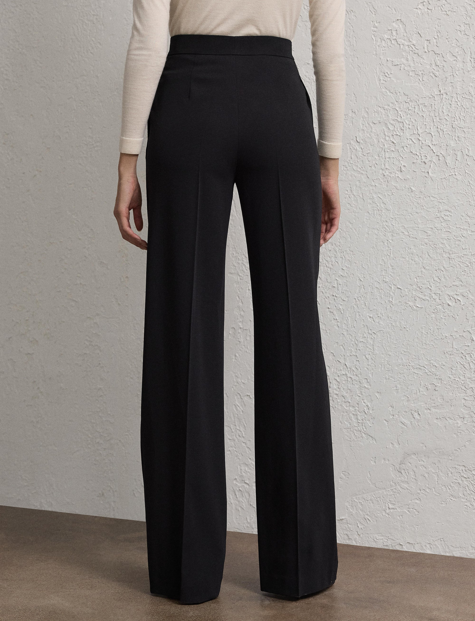 Pantalon Dean en gabardine de laine - Black