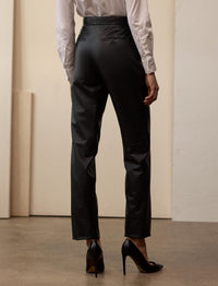Pantalon Karly en cuir - Black