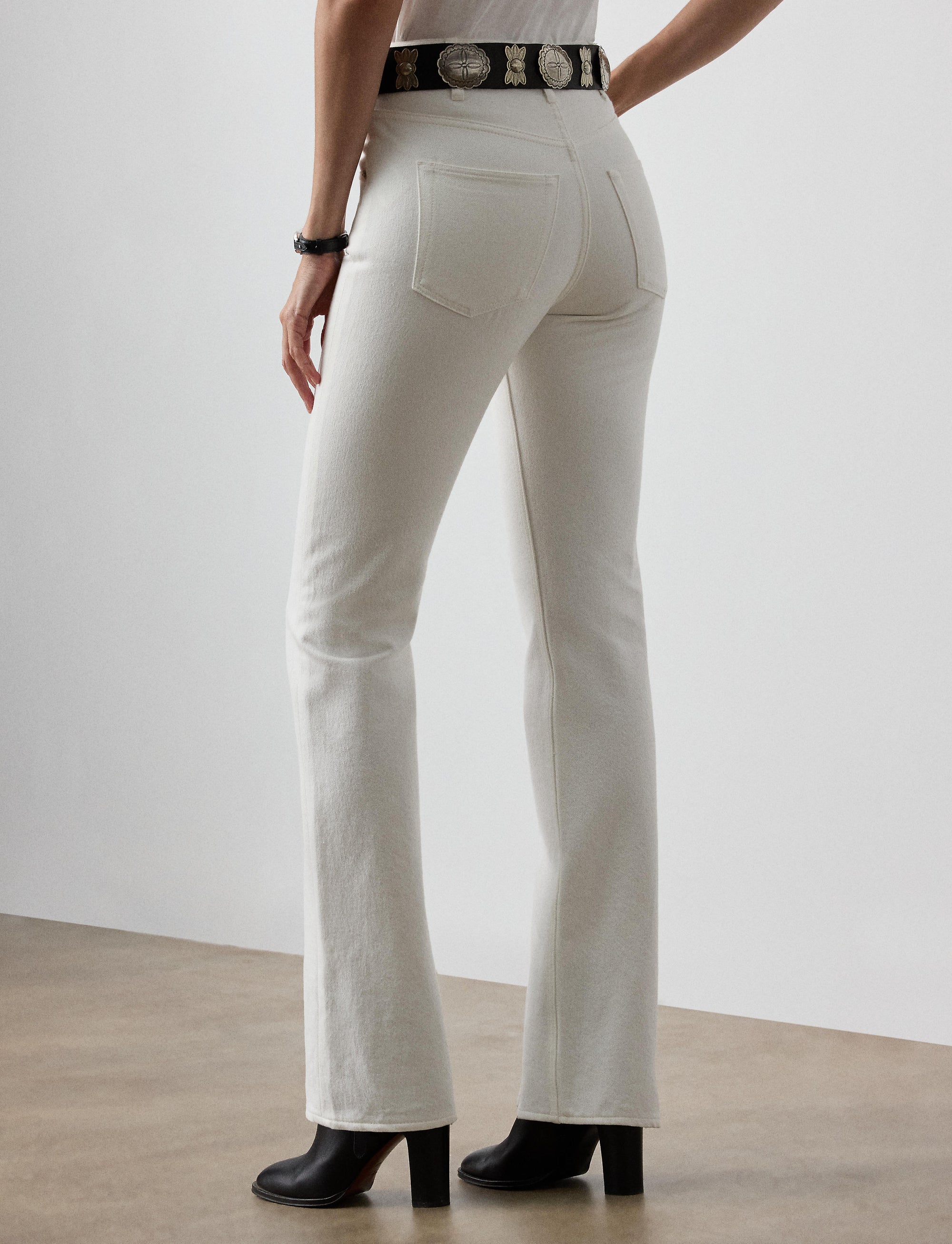 Kaida casual bootcut jeans - Chic White