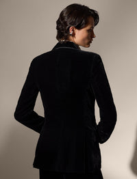 Veste Kent en velours - Black