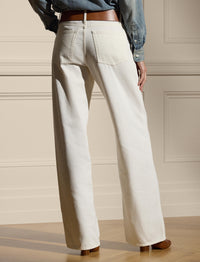 Mercer Relaxed Fit Wide Leg Jeans - Glacial White