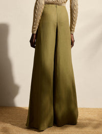 Pantalon Montaine en lin - Moss