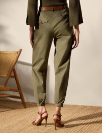 Pantalon Gordon en gabardine de coton - Moss