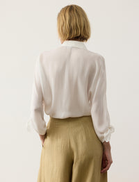 Karen silk blouse - Ecru