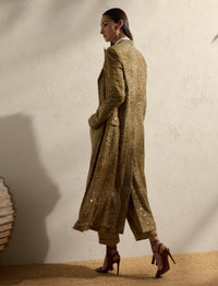 Manteau Macy décoré en tulle - Lux Tan