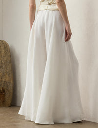 Pantalon Greeley en lin - White