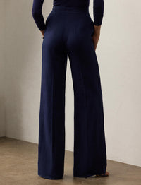 Dean trousers in linen - Lux Navy