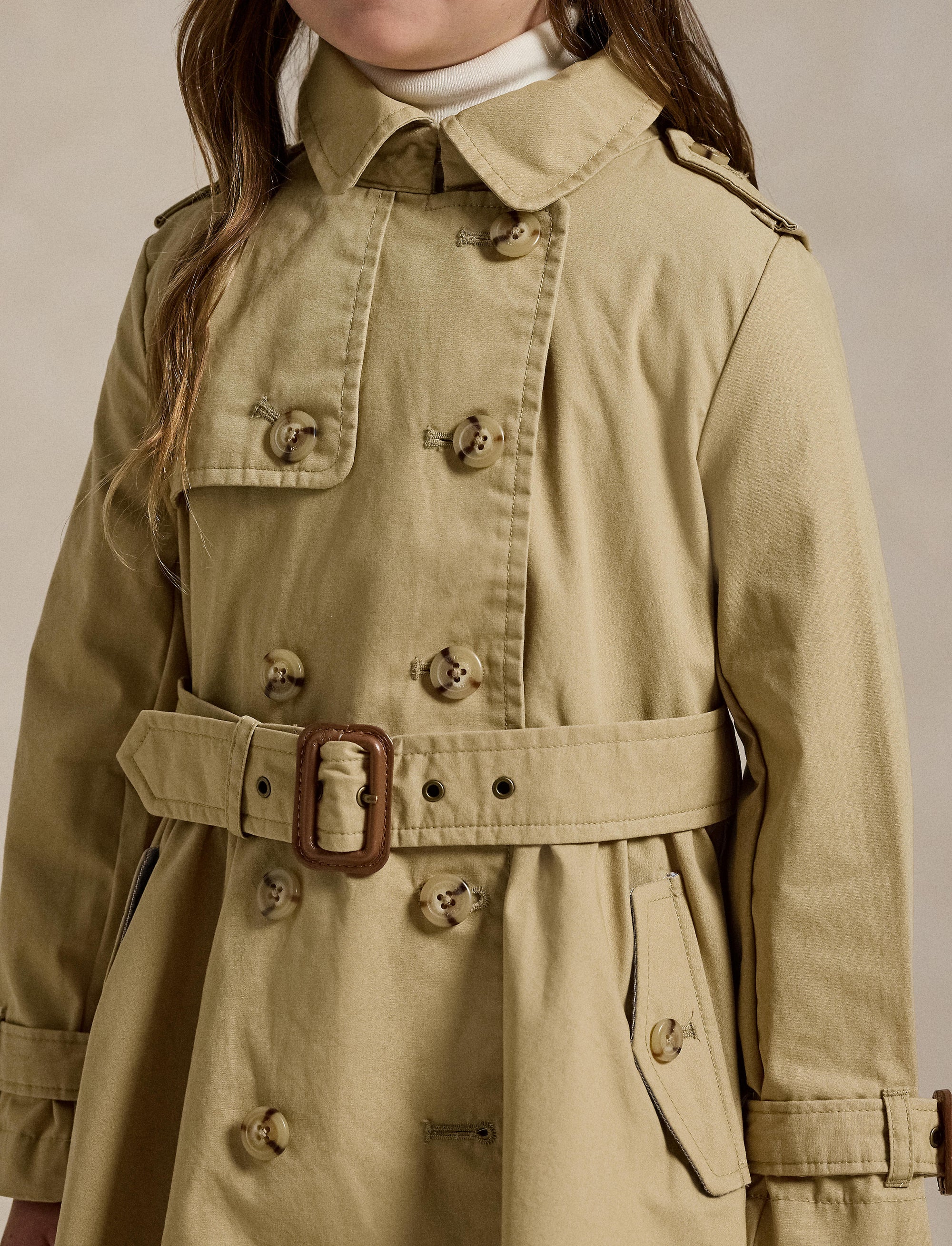 Hooded trench coat - Classic Khaki
