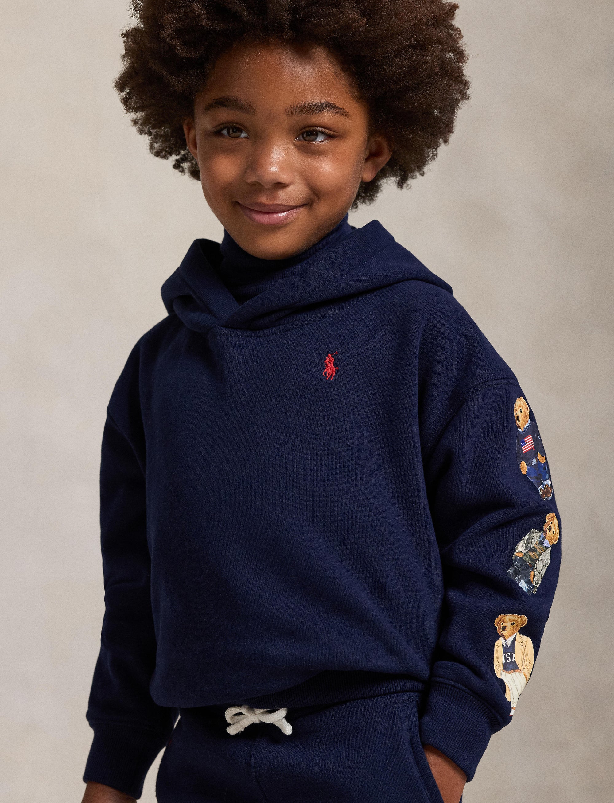 Sweat à capuche Polo Bear - Refined Navy
