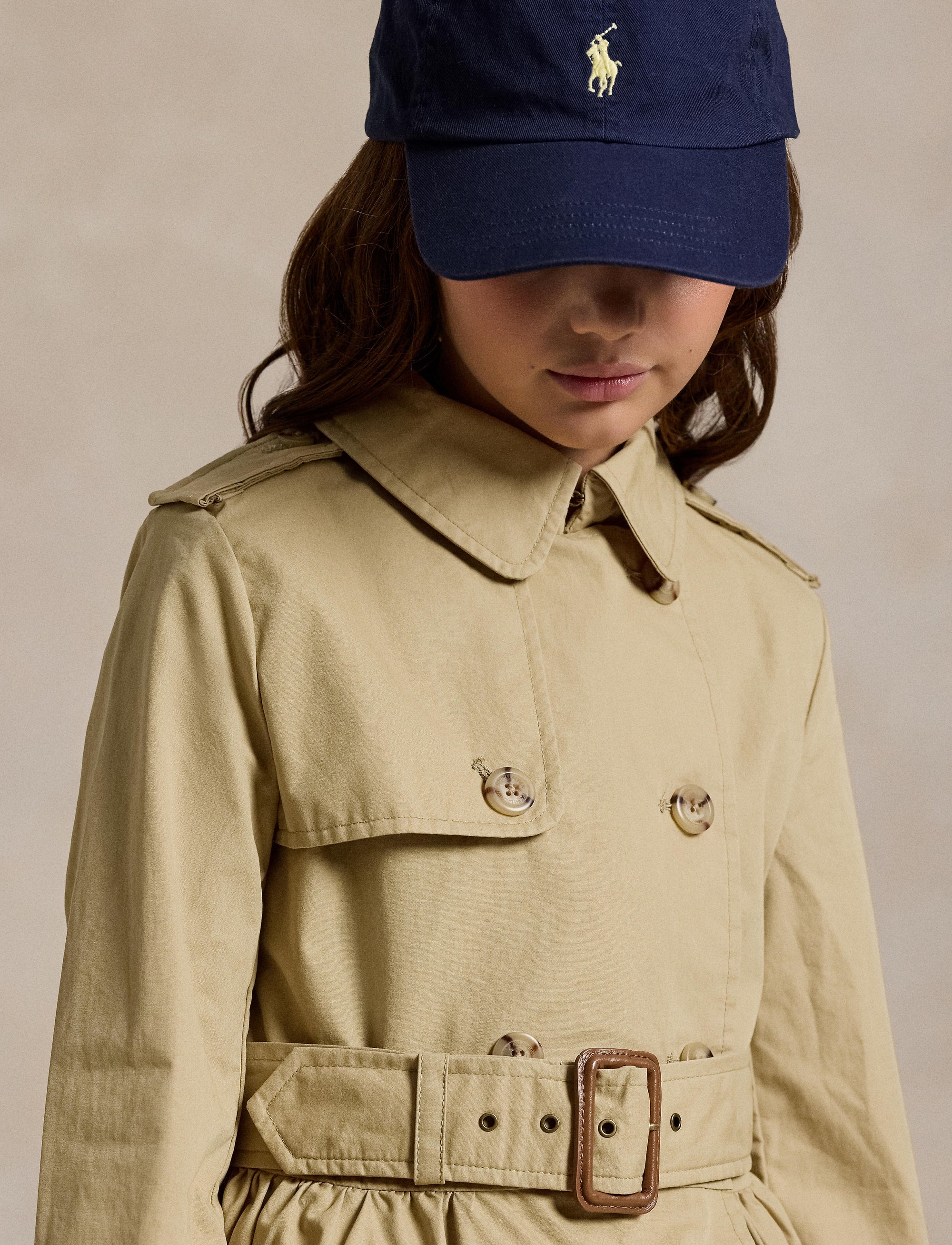 Trench-coat à capuche - Classic Khaki