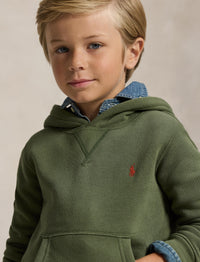Fleece hoody - Mint Olive
