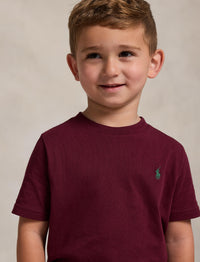 T-shirt col rond jersey de coton - Classic Wine